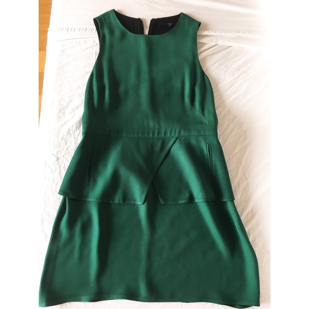 🌟SALE🌟Tibi green peplum dress sz 10
